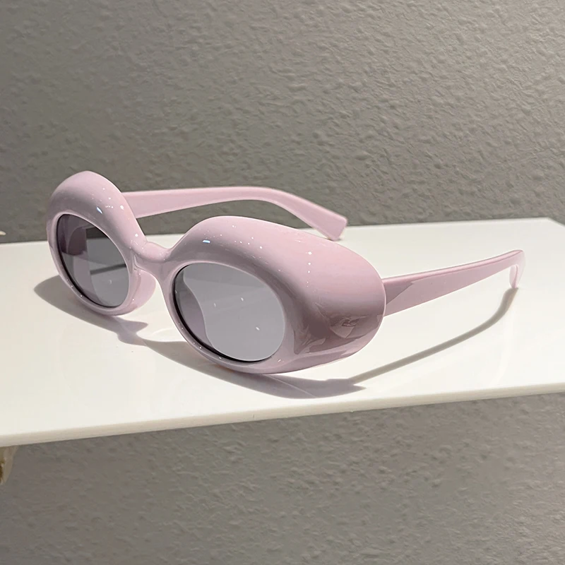 KAMMPT Runde Sonnenbrille für Damen, Modische Outdoor-Radsportbrille, 2026 Neues Trendiges Markendesign, Winddichte Sportsonnenbrille