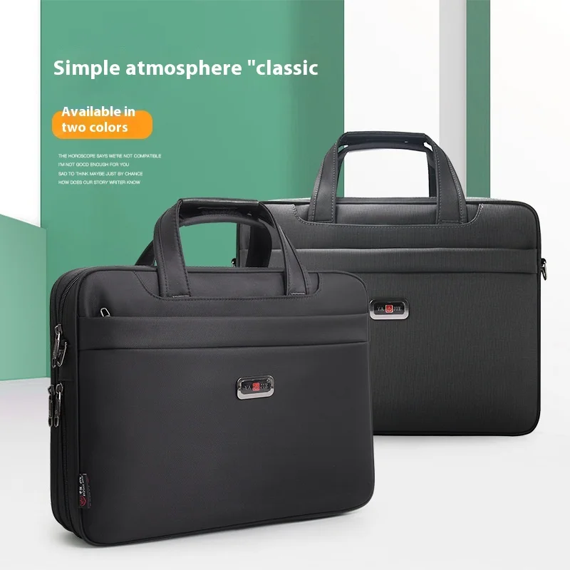 Large Capacity Briefcase Bag Men Business Bag 15.6 14 inch Laptop Bag Shoulder Bags Canvas Handbags Messenger Work Tote Bags