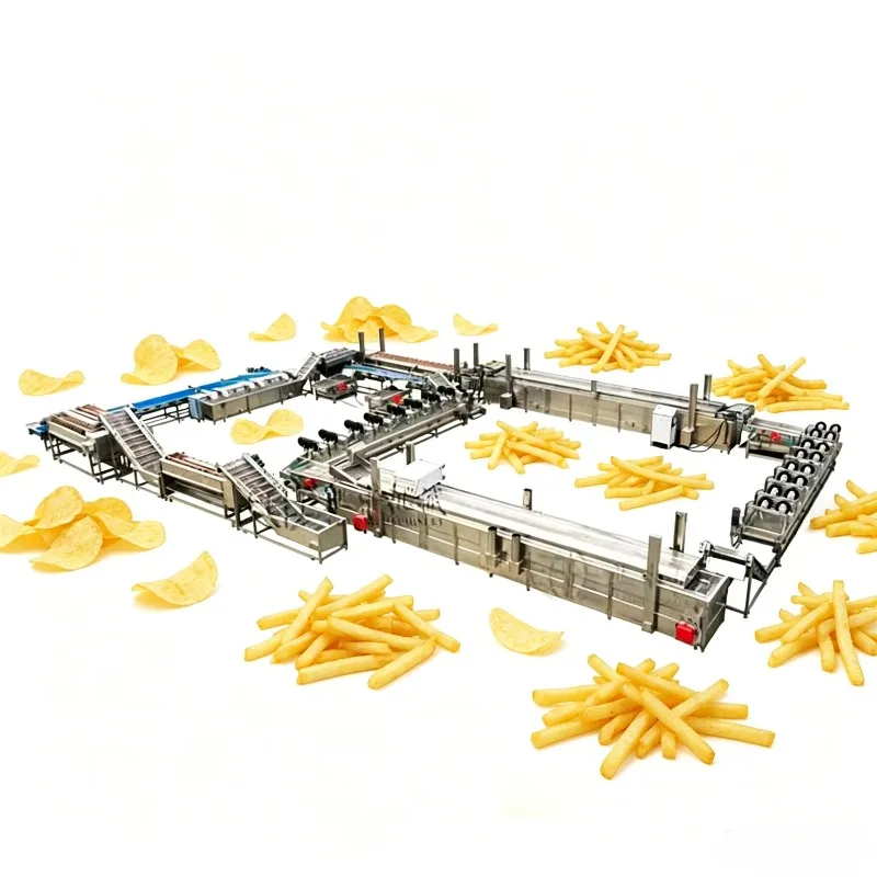 Customized Food Grade Stainless Steel Frozen French Fries Production Line Hot Sale Equipment For Commercial Food Factory Use