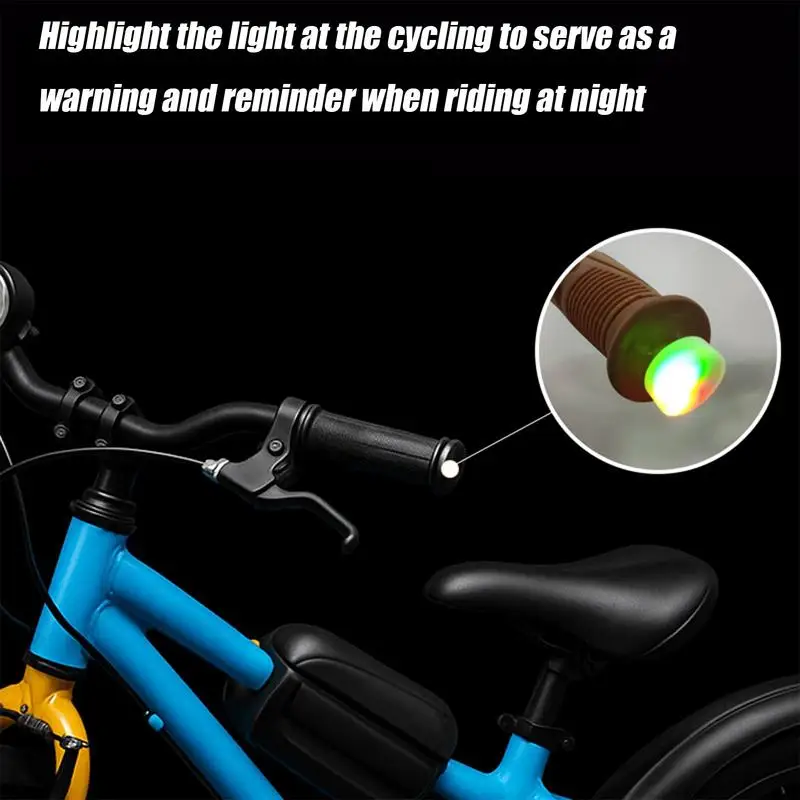 أضواء المصابيح للدراجة 1 زوج الملونة دراجة بدوره إشارة المقاود ديكور للدراجات المنزل بقاء الطوارئ داخلي التخييم العمل