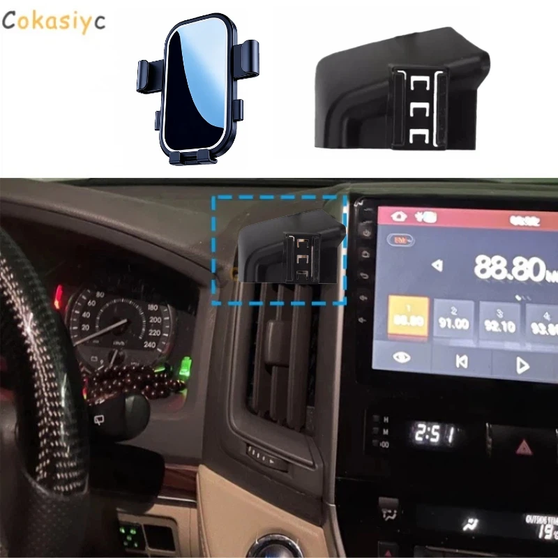 For Toyota Land Cruiser LC200 2016 2017 2018 2019 2020 2021 Phone Holder Screen Fixed Navigation Bracket Base Wireless