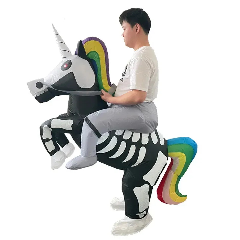 

Adult Halloween Day of the Dead Ribs Unicorn Inflatable Costume - Fun and Creative Party Costume - High Quality and Durable