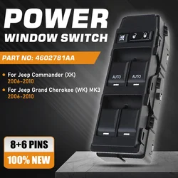 For Jeep Commander XK Jeep Grand Cherokee WK MK3 2006 2007 2008 2009 2010 Master Power Window Switch Control Button 4602781AA