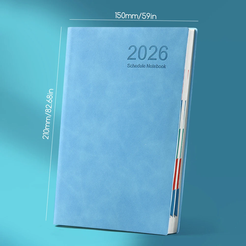 Planner di produttività A5 2026 con pagine giornaliere Dimensioni portatili A5 di qualità premium per studenti