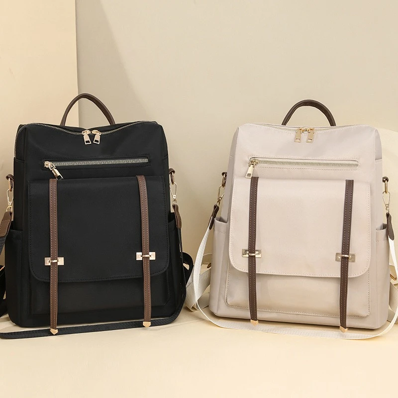 Europe and the United States new large-capacity fashion commuter backpack texture ladies anti-theft sports backpack