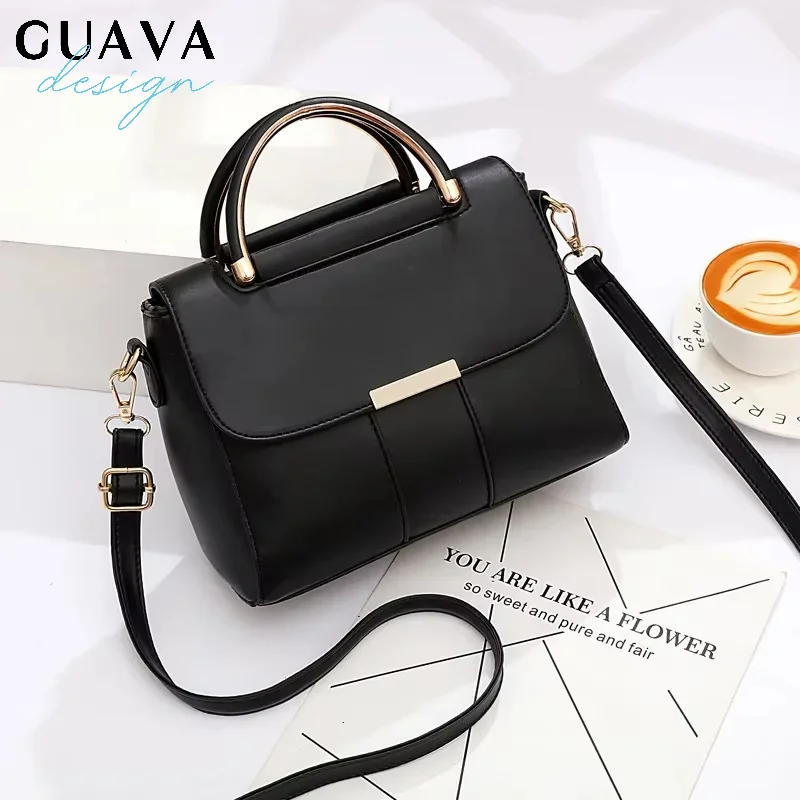 

Модная универсальная женская сумка через плечо на одно плечо из мягкой кожи, однотонная сумка высокого качества, повседневная ручная сумка для покупок