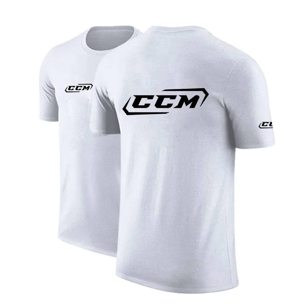 CCM New Arrival Fashin Men T-shirt Cotton Short Sleeve V-neck Solid Summer Tshirt Plus Size Clothes Casual Tee Shirt Tops