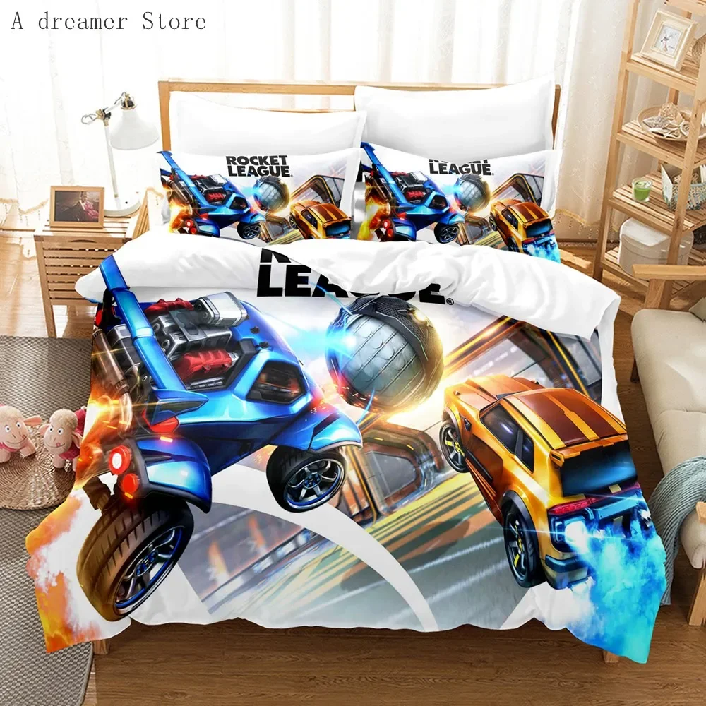 Rocket League Bedding Set Bedspread Single Twin Full Queen King Size Car Rocket League Bed Set Kids Boy Bedroom Duvet Cover