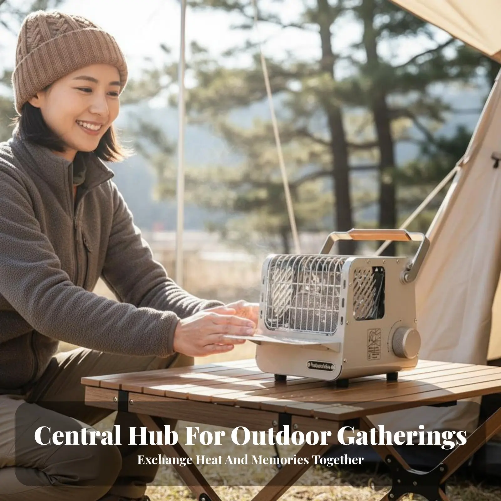 

Портативный уличный мини-обогреватель на кассетах, походная плита, быстрый нагрев, регулируемый, многофункциональный, случайный цвет