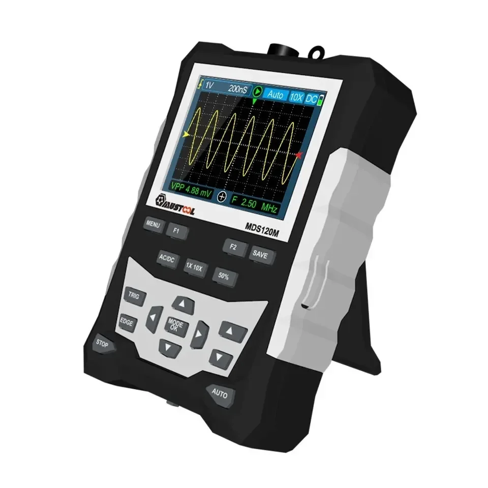 Professional HQXRTEK MDS120M Digital Oscilloscope 120MHz Analog Bandwidth 500MS/s 1 Year Warranty Black OEM Customizable Various