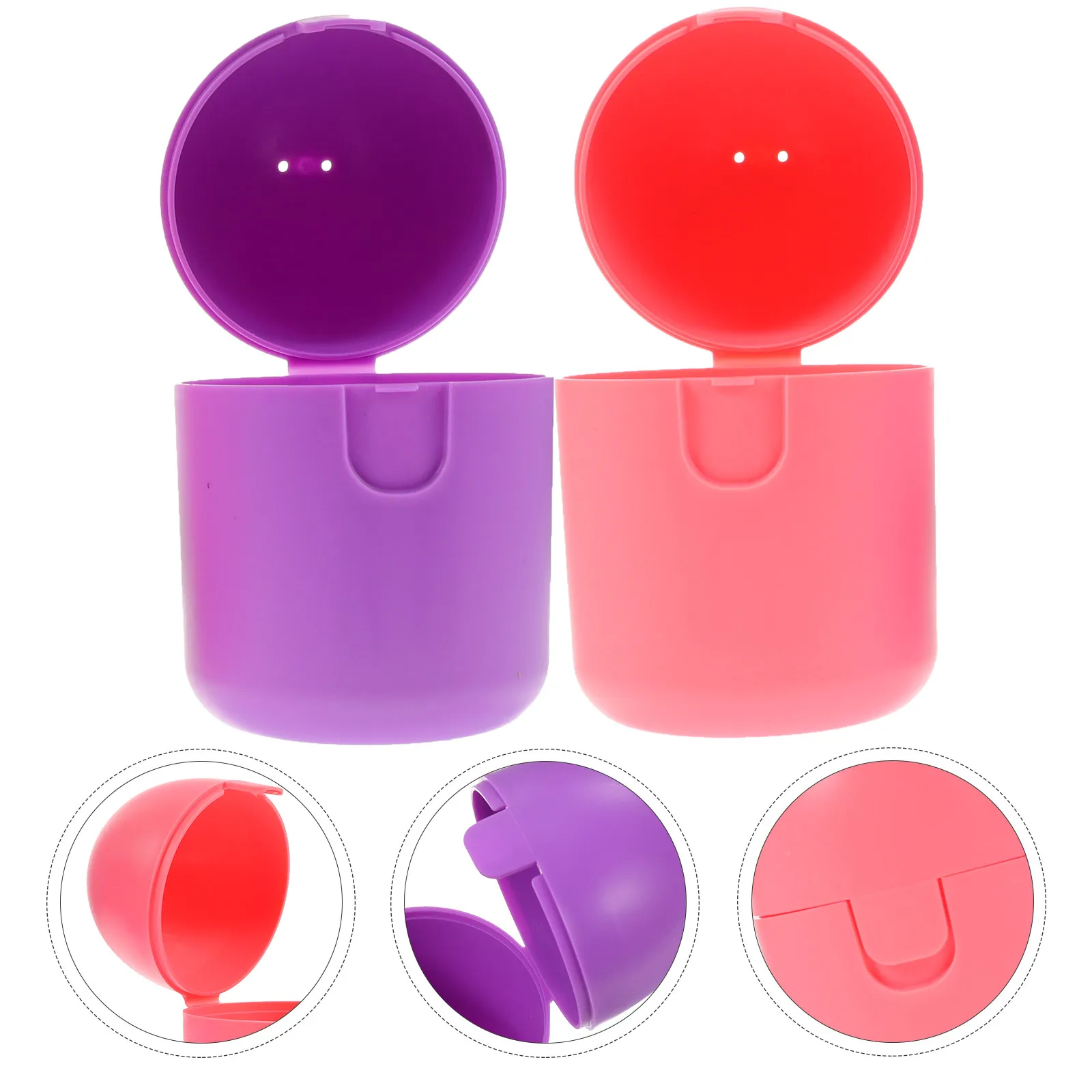 2Pcs Menstrual Cup Steam Cleaner Box High-Grade PP Heat-Resistant Compact Sterilizer Travel Friendly Period Cup Storage Case