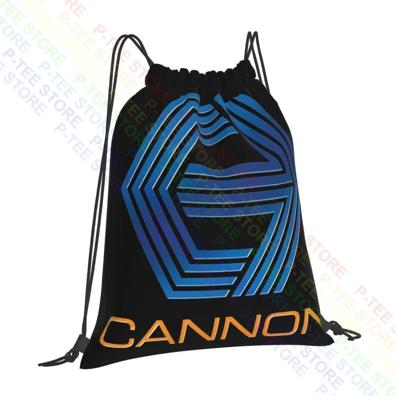 Cannon Group Logo - Cannon Films Logo Drawstring Bags Gym Bag Print Backpack Shopping Bag Clothes Backpacks