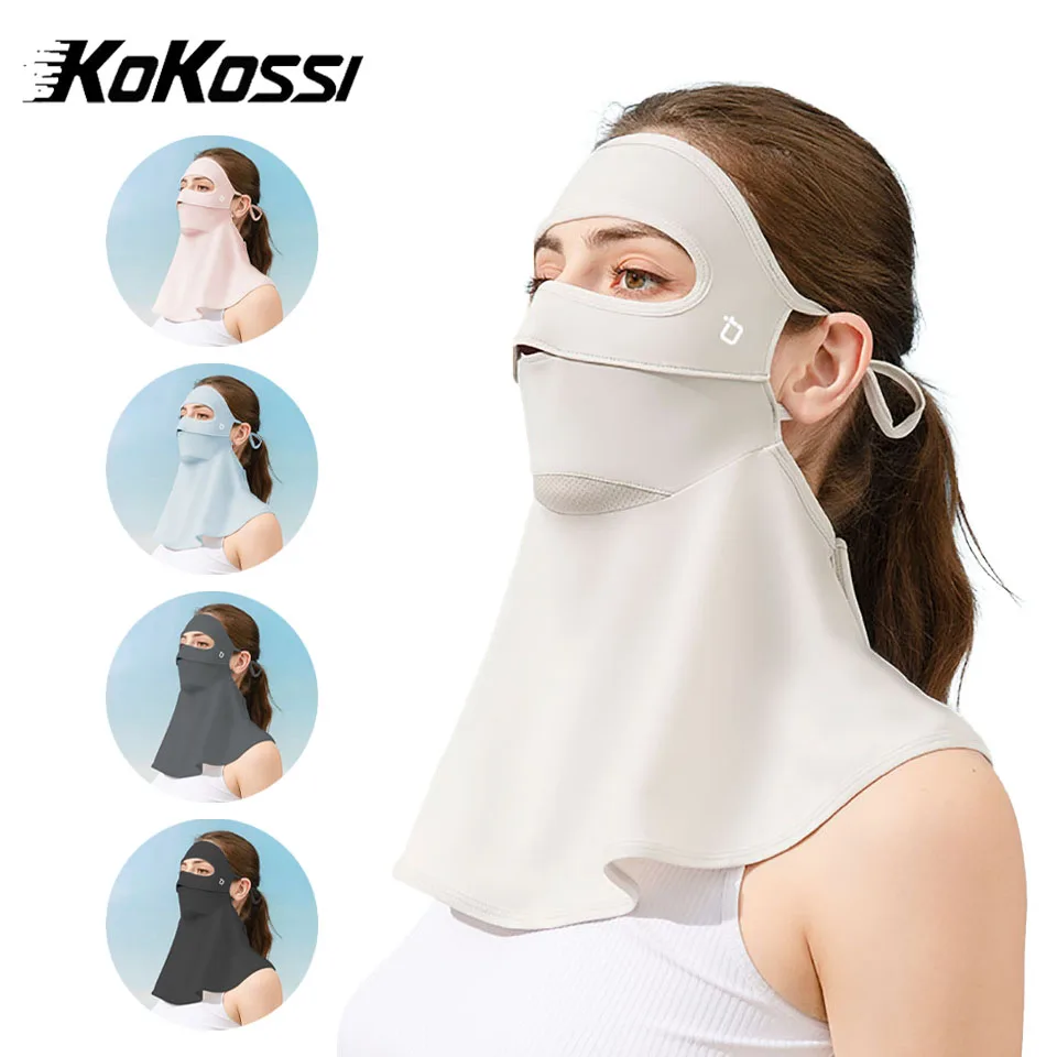 

KoKossi Summer Anti UV Face Gini Sunscreen Mask Mask Neck Protection Outdoor Cycling Travel Neck Protection Sunshade Women