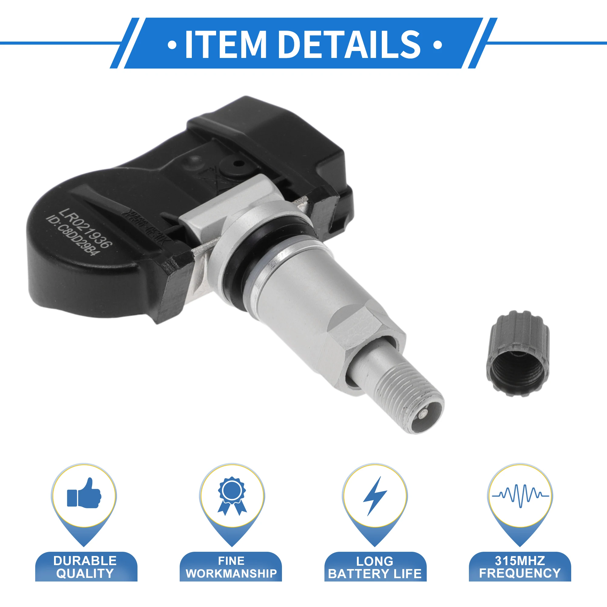 

UXCELL Tire Pressure Sensor TPMS Sensor 315MHz No.LR066379 for Land Rover Range Rover Sport 2006-2015