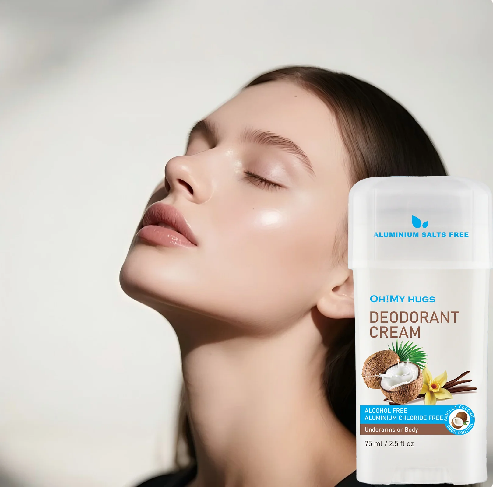 

Fresh coconut flavored deodorizing cream, say goodbye to odors