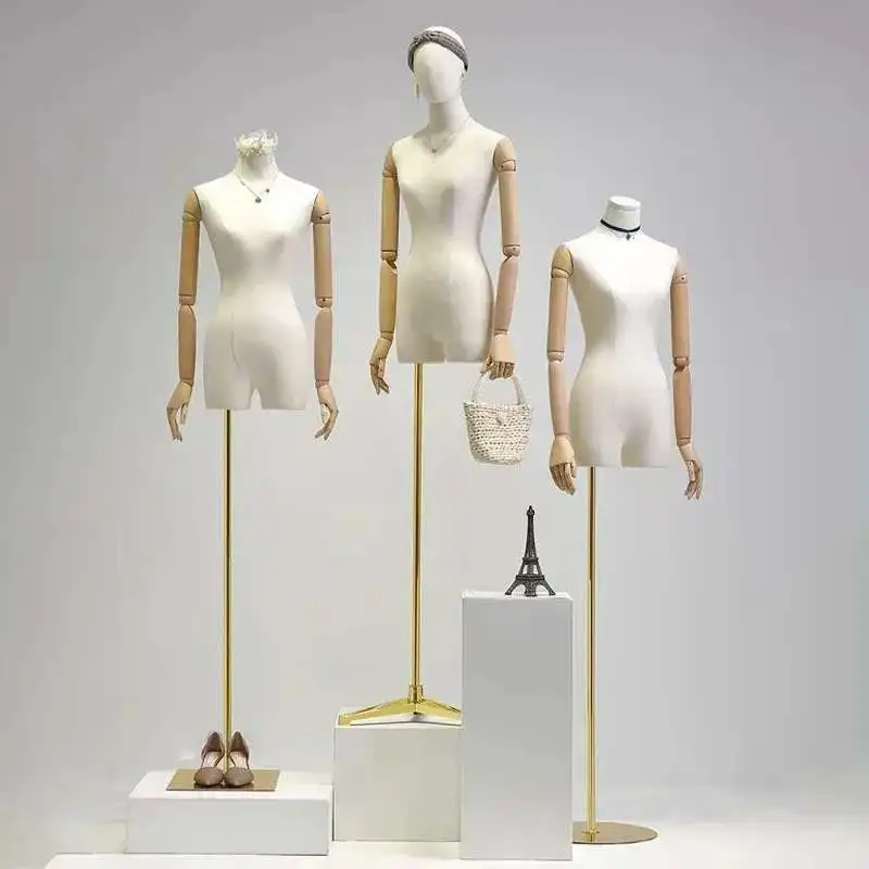 

Манекен для магазина одежды для женской одежды, кулон, шарнирная рука, маленькая модель на груди, рамка для окна, подставка для верхней части тела