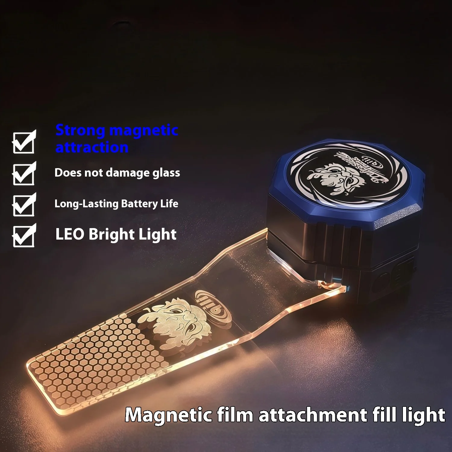 

New Car Tint Edge-Cutting Light Car Vinyl Wrap Cutting Light Window Film Pattern Cut Precision Lighting Tool Set Application