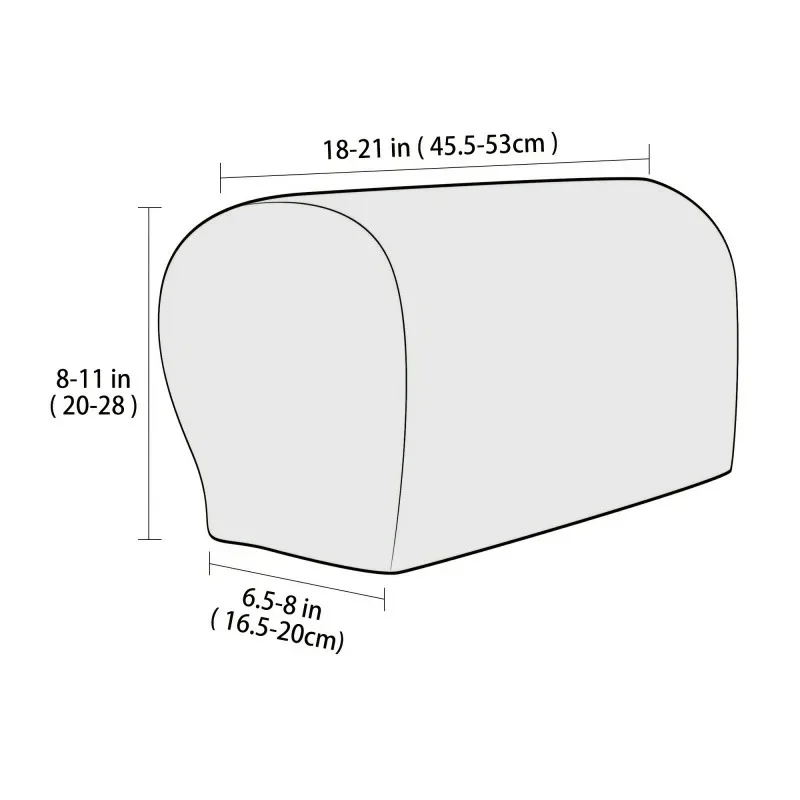 2pcs/set Jacquard Sofa Armrest Covers Stretch Anti-Slip Sofa Arm Slipcover Armchair Protector Dust Cover Home Decoration