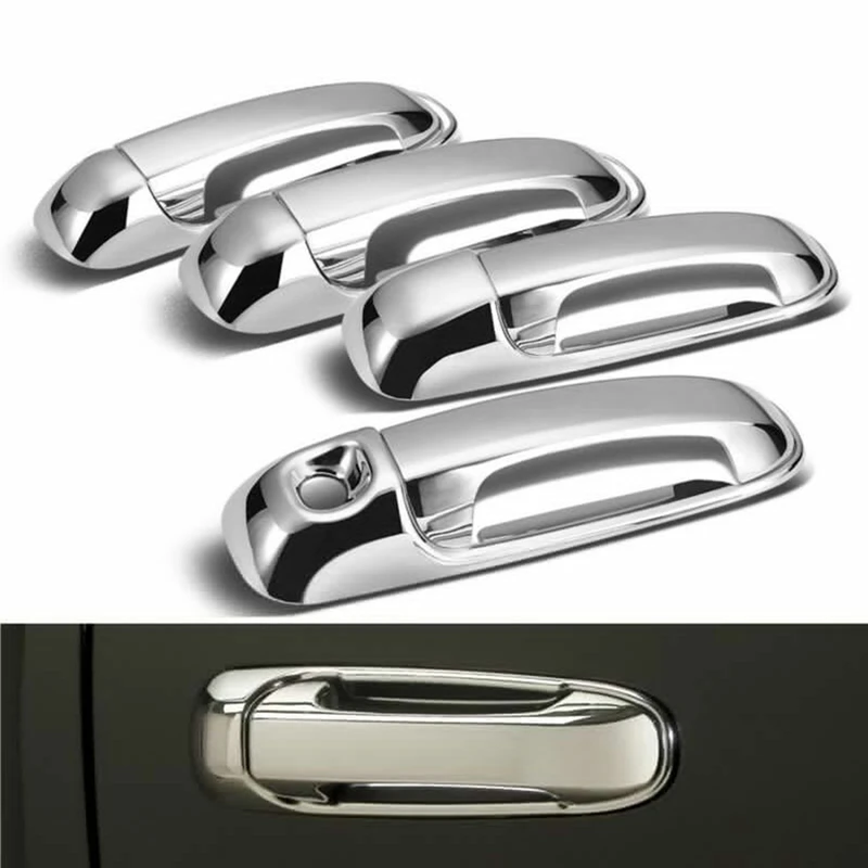 8Pcs Car Exterior Door Handles 4 Door Handle Covers For Dodge Ram 1500 2500 3500 4500 5500 2002-2008