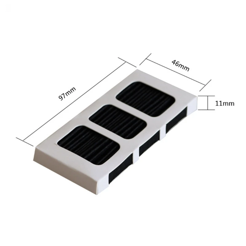 3 قطعة/6 قطعة فلتر هواء للثلاجة من الكربون المنشط يقضي على البكتيريا والرائحة الكريهة مناسب لثلاجة Elpaultra 2