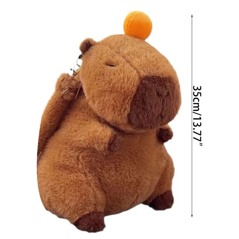 Divertida mochila muñeca Capybara, bolso moderno a para estudiantes, adolescentes, uso diario, regalo único para