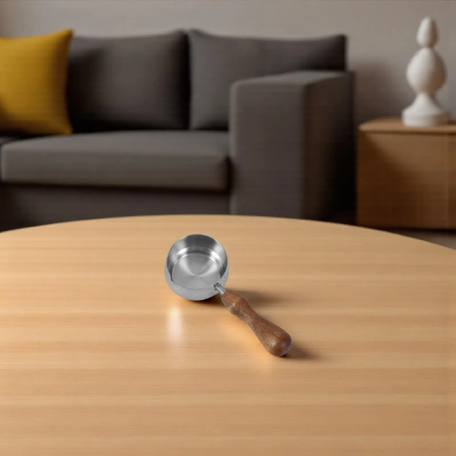 

Small Milk Jug Espresso Coffee Cup Wooden Handle Spout for Tea Sauce Pouring Metal Coffee Pot Home Cafe Use Small Sauce Jug