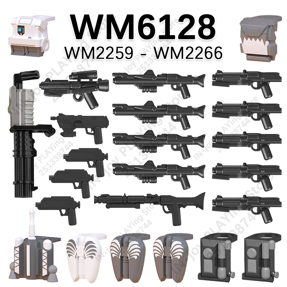 WM6128 Compatible Action Figures Parts Bricks WM2259 WM2260 WM2261 WM2262 WM2263 WM2264 WM2265 WM2266 WM Blocks Accessories Toys