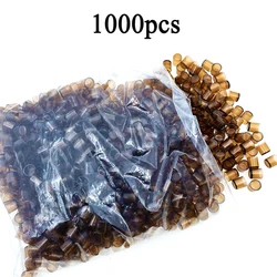 1000PCS Brown Cell Nicot Rearing Plastic Cup For Queen Breeding Larva Egg Worm Reuseable Without Grafting Beekeeping Farm Tools