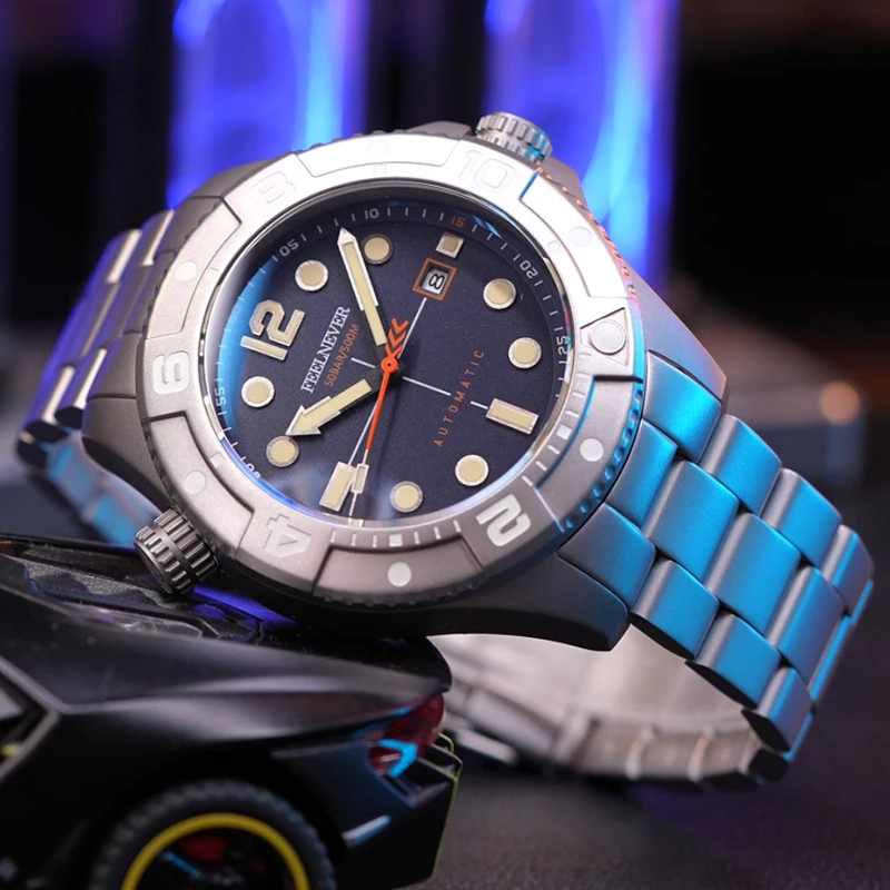 FEELNEVER Professional Automatic Watches Men LIGE Military Dive Luxury Men Watch Waterproof Luminous Mechanical Wristwatch Reloj