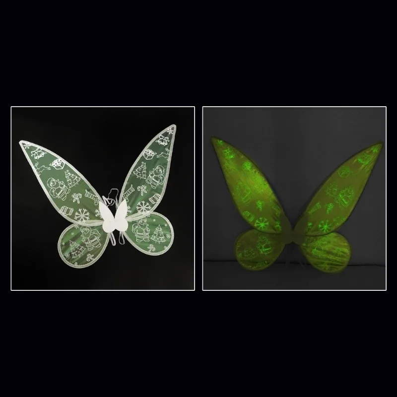 Fairy Butterflies Wing Light Up Angel Wing Fairy Wing Christmas Halloween Cosplay Photography Props Stage Accessories