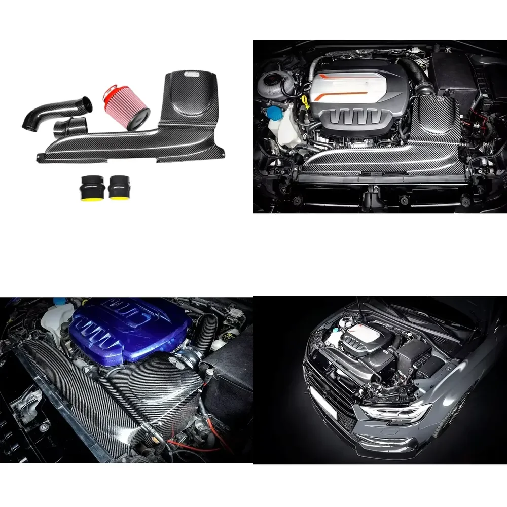 【Factory Wholesale 2026】 14- High Performance Real Dry Carbon Fiber Car Intake System for S3/TT/TTS 1.8T2.0T EA888 GEN3