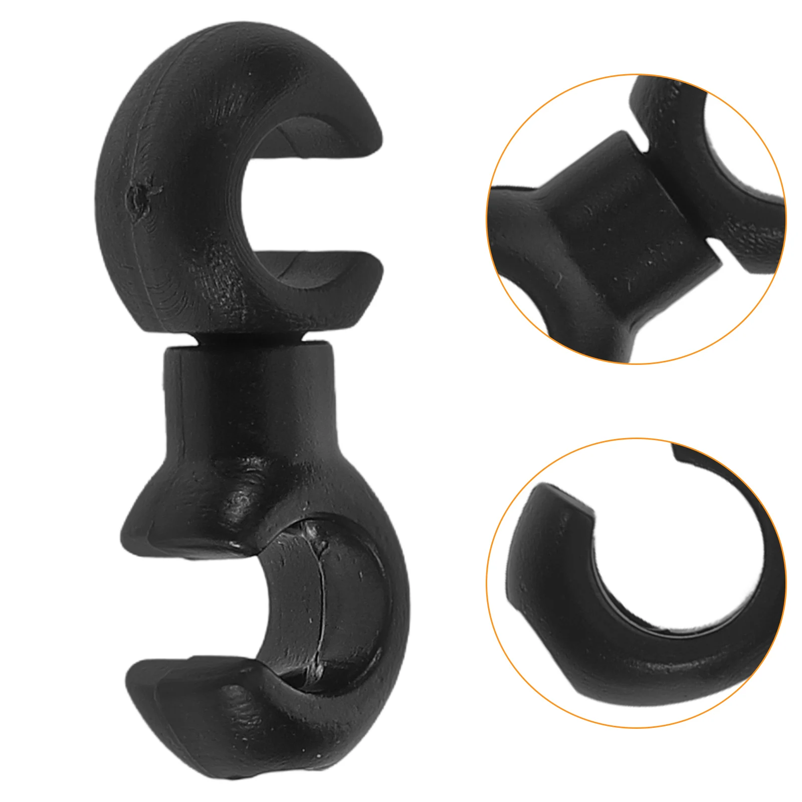 

10pcs Bike Line Clamp Center Rotating Dual Hook Cable Housing Brake Pipe Clip Quiet Cross Road Folding Cycling Durable