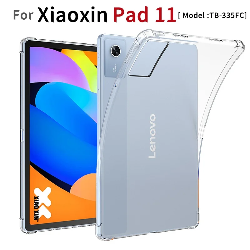 

For Lenovo Xiaoxin Pad 11 2025 Transparent Case TB335FC Air-bags Soft Silicone Funda For Xiaoxin Pad 11inch 2025 Tablet Cover
