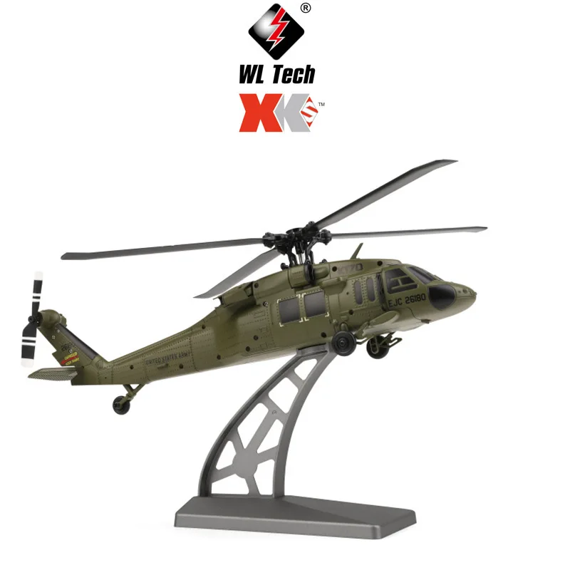 Weili K170 4CH RC Helicopter Bilancia da trasporto militare con motore brushless Giroscopio a 6 assi e mantenimento dell'altitudine per regalo di compleanno per adulti