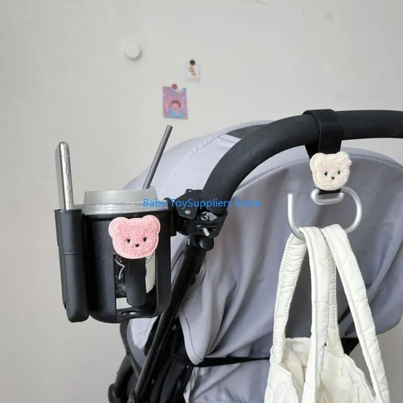 R1WF حامل زجاجة قابل للتعديل 360 درجة الدورية مع حامل هاتف كرسي متحرك شرب أكواب قوس يدفع باليدين حامل كأس الماء