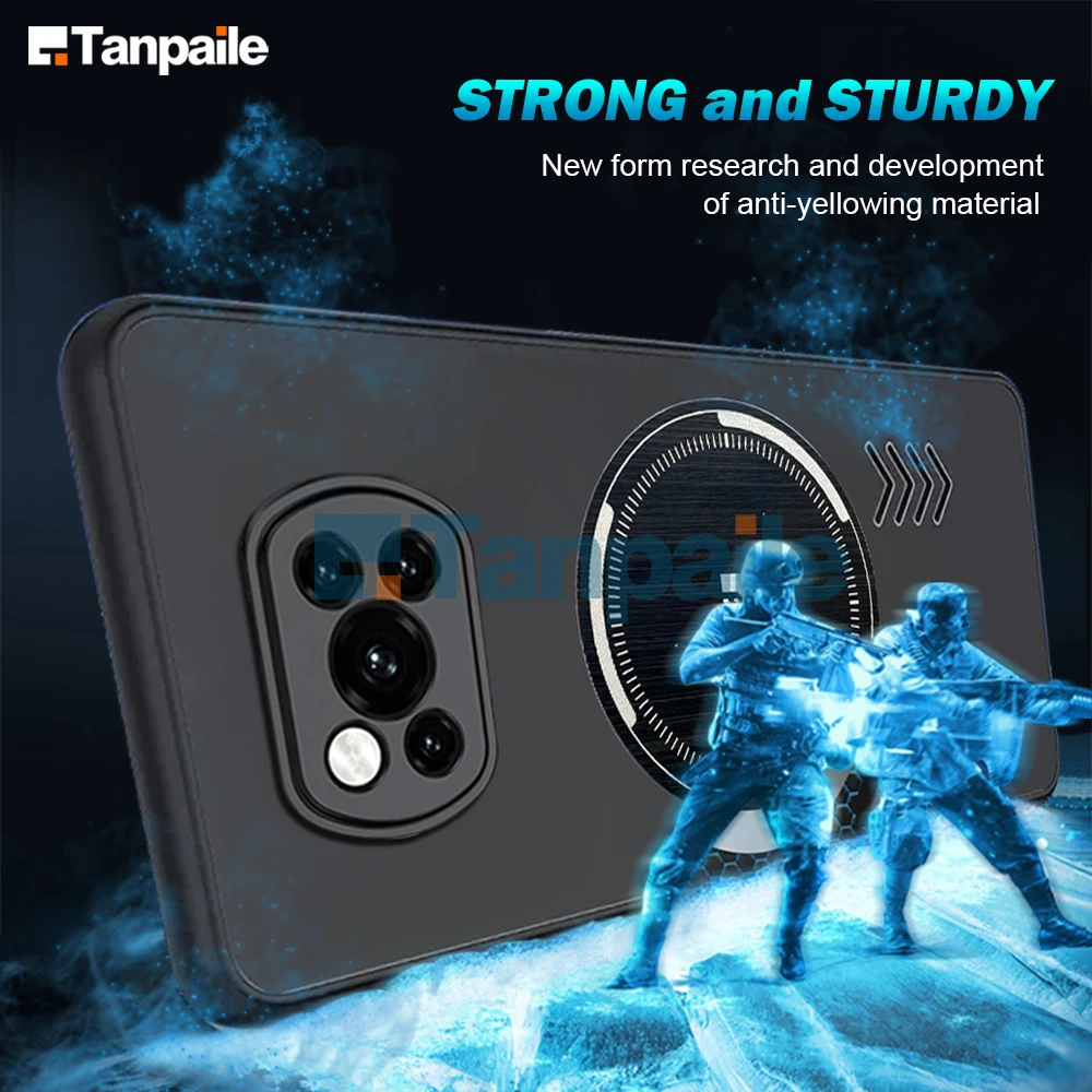 Tanpaile Cooling Magnetic Phone Case For Xiaomi Poco X3 NFC Pro GT X4 F4 F3 F5 Bumper Graphene Heat Dissipation Back Cover