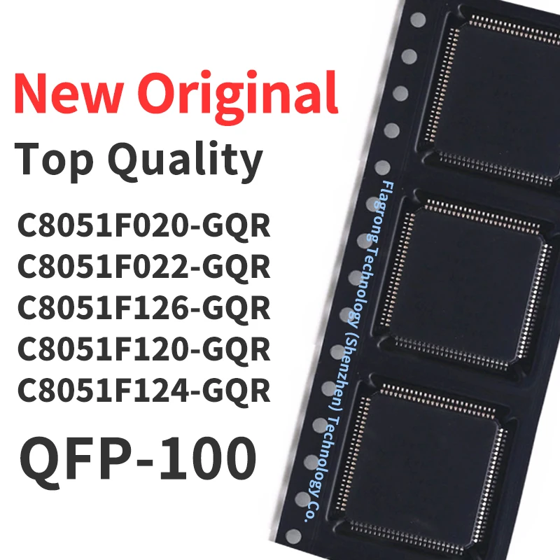 1 Piece C8051F020-GQR C8051F022-GQR C8051F126-GQR C8051F120-GQR C8051F124-GQR QFP-100 Chip IC New Original