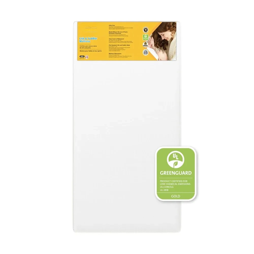 

Heavenly Dreams Baby Crib & Toddler Bed Mattress, Waterproof Cover, Firm, Fits Standard Size Cribs & Toddler Beds