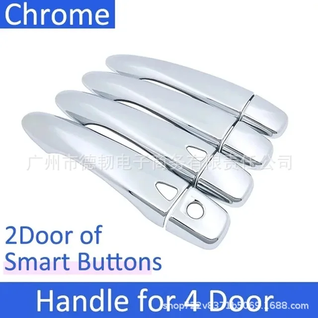 4pcs For Renault Koleos For Samsung QM6 HC 2016 Chrome Door Handle Protective Cover Sticker Exterior Car Accessories