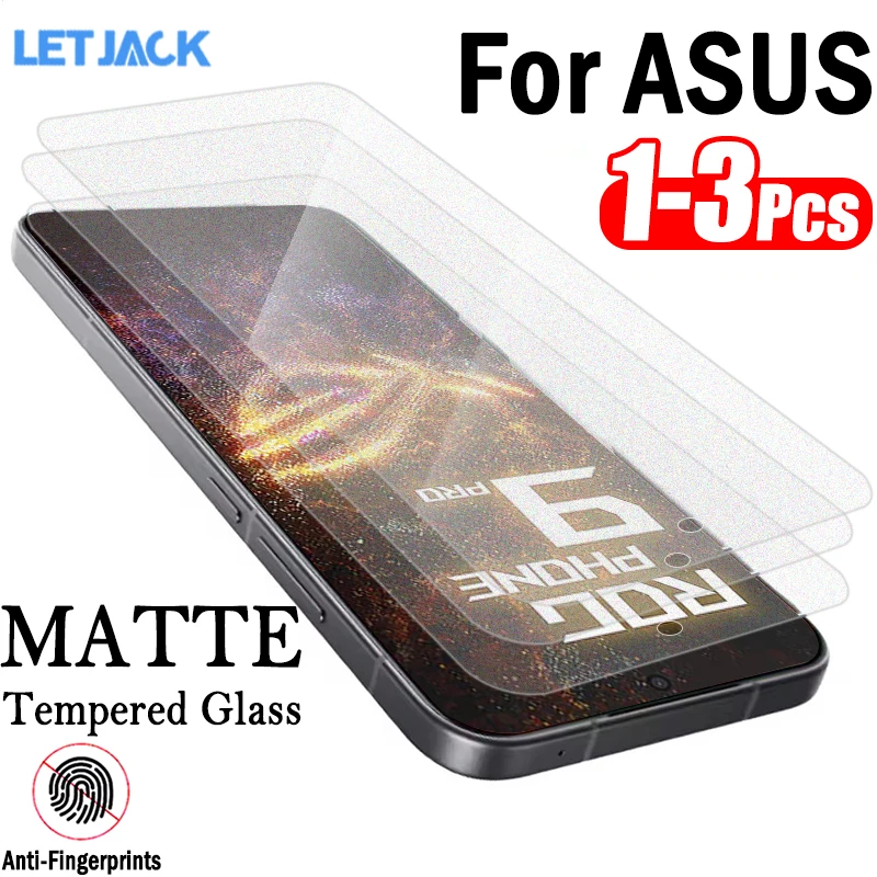 

1-3Piece Anti-Fingerprint Frosted Protective Glass for Asus Zenfone 12 11 Ultra Screen Protector for ROG Phone 9 FE 9 8 Pro Film