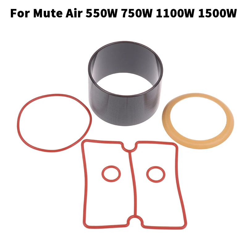 Hot! 1Set Vacuum Pump Oil-Free Mute Air Compressor Cylinder Sleeve Piston Cylinder Ring Kit For Mute Air 550W 750W 1100W 1500W