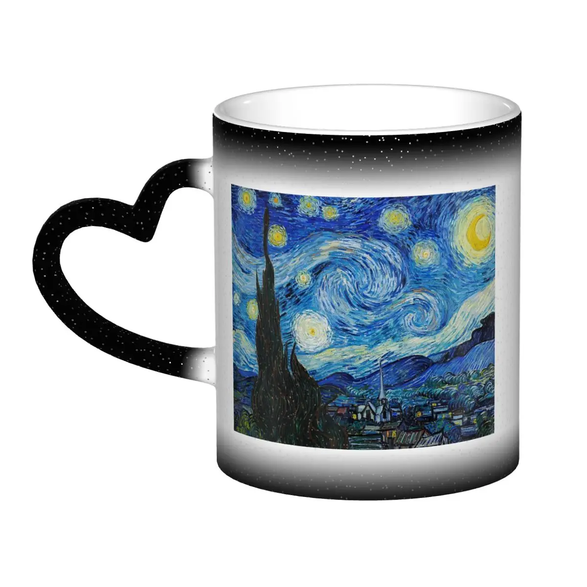 

The Starry Night By Vincent Van Gogh Mug Funny Ceramic Coffee Cups Tea Mugs Milk Cup Drinkware Gifts for Woman Man