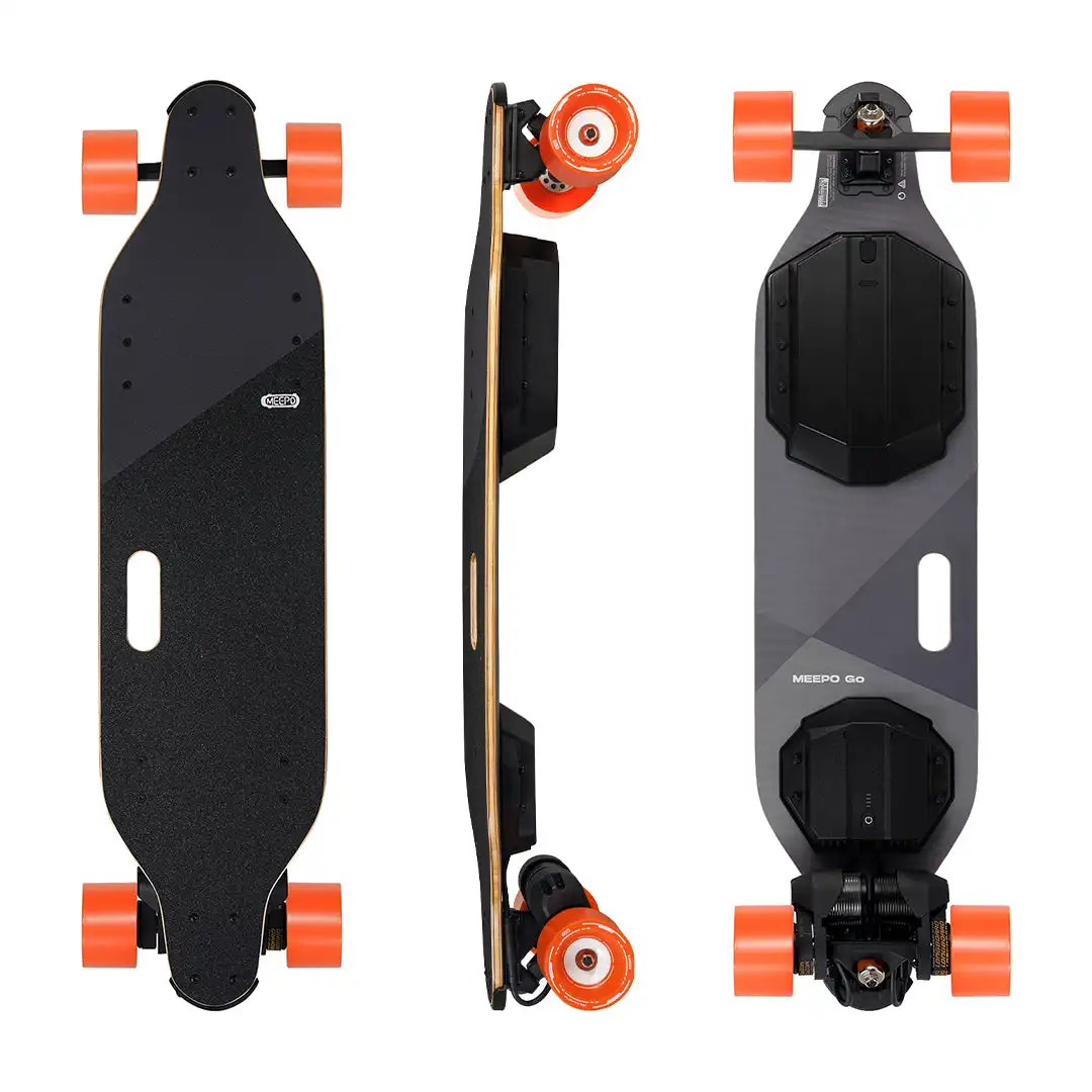 

Meepo Go 4WD 3000W Electric Scooter, 45kph 32km Range, 30% Incline Flex Bamboo Deck IP54 Waterproof - Adults Electric skateboard