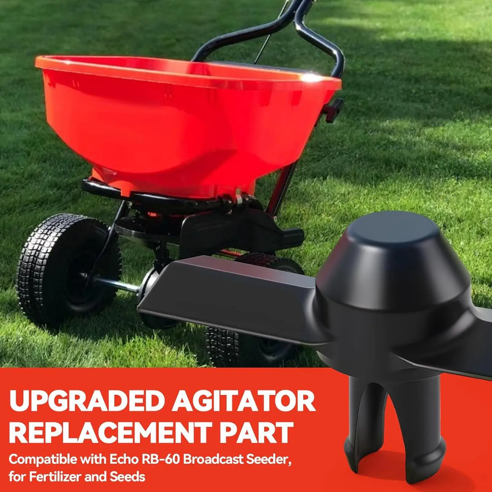 

Heavy Duty Spreader Agitator Replacement part Quick Install for Agricultural Lawn Garden Field Park Ground Fertilizer