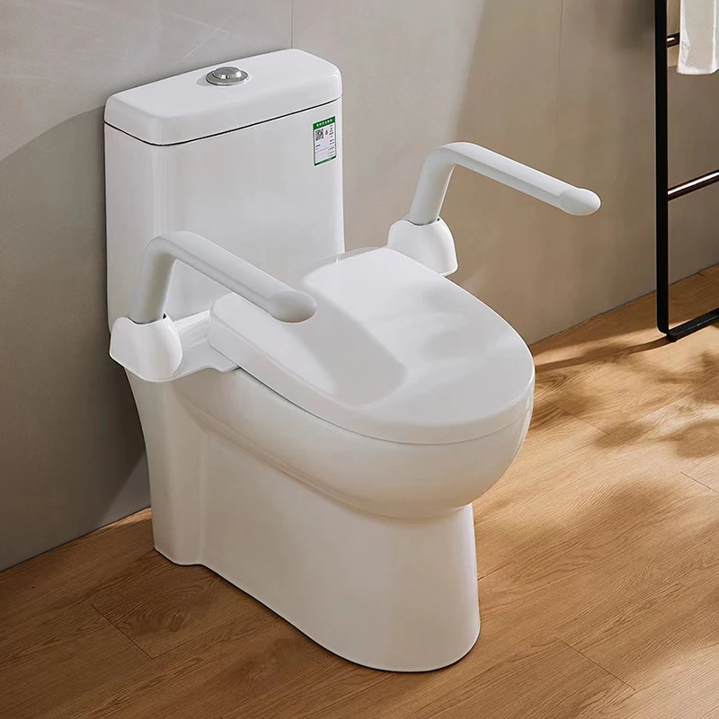 Toilet Safety Rail Adjustable Grab Bar Compact Support Frame with Handrail for Bathroom Toilet Seat Handicap Senior Bariatrics