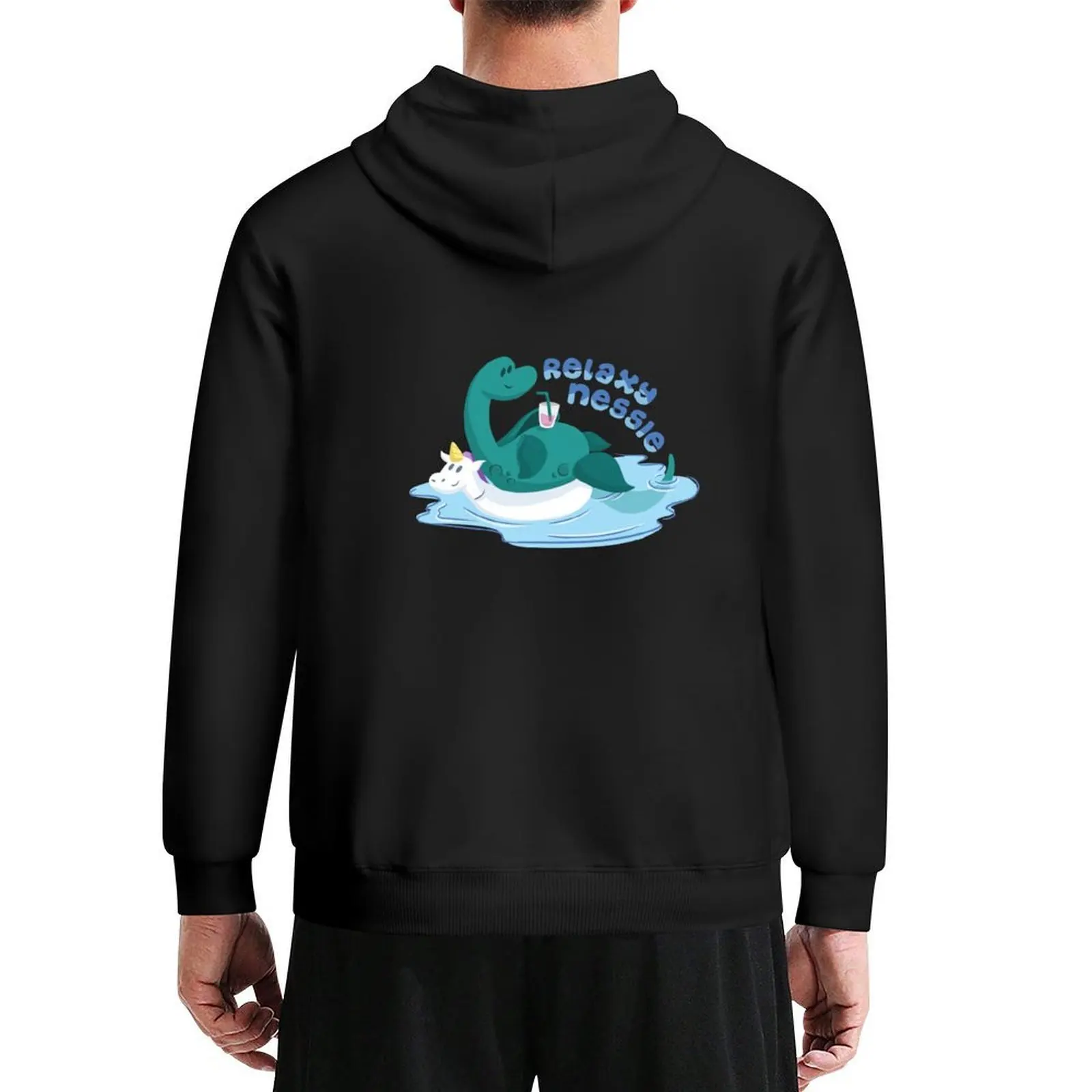 

Relaxy Nessie Hoodie autumn male clothes korean clothes aesthetic clothing tracksuits