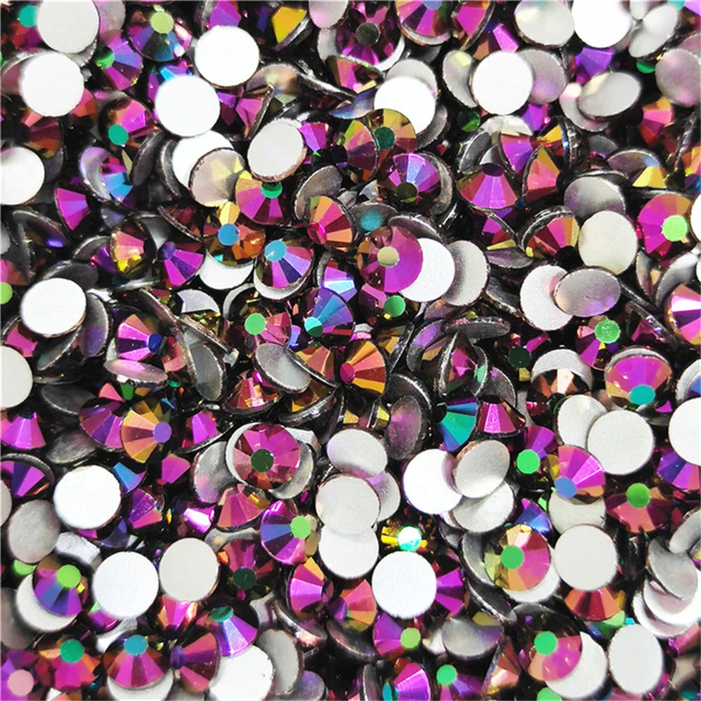 size ss6 ss10 ss12 ss16 ss20 Crystal Rhinestones Non Hot Fix Flat Back Strass & Fabric Garment rhinestones for nails Decorations