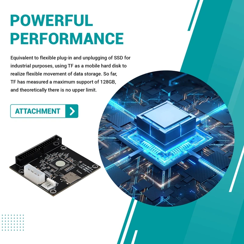 Karta adaptera TF na 3,5 cala IDE do notebooka MICRO-SD na IDE TF na IDE 44Pin karta adaptera dysku twardego