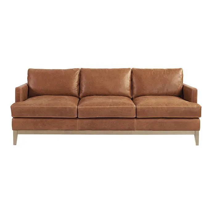 

*Living Room Sofa High Quality New Arrival Leather Sofa Couch Solid Wood Furniture Customization