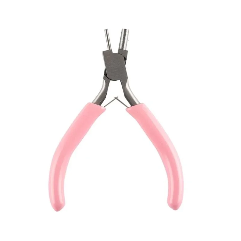 1Pc Pink Multi-Function Jewelry Pliers, Ergonomic Comfort Grip Handle, Wire Bending Looping Tool for DIY Beading & Jewelry Craft